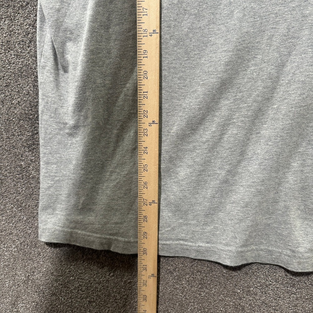 LL Bean Mens Carefree Unshrinkable Tee Large Gray Long Sleeve T-Shirt Minimalist - Picture 5 of 8
